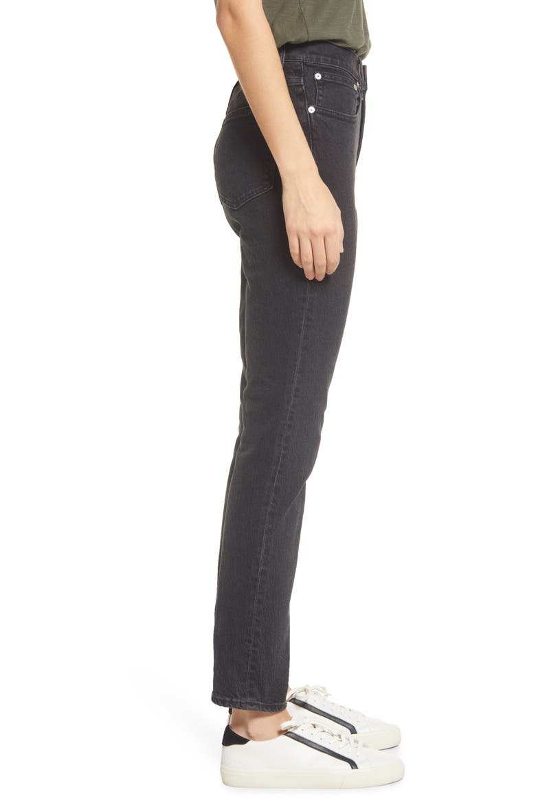 The Slim Boyfriend Jeans, Alternate, color, LUNAR WASH