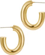 st. Moran Adia Oval Tube Hoop Earrings