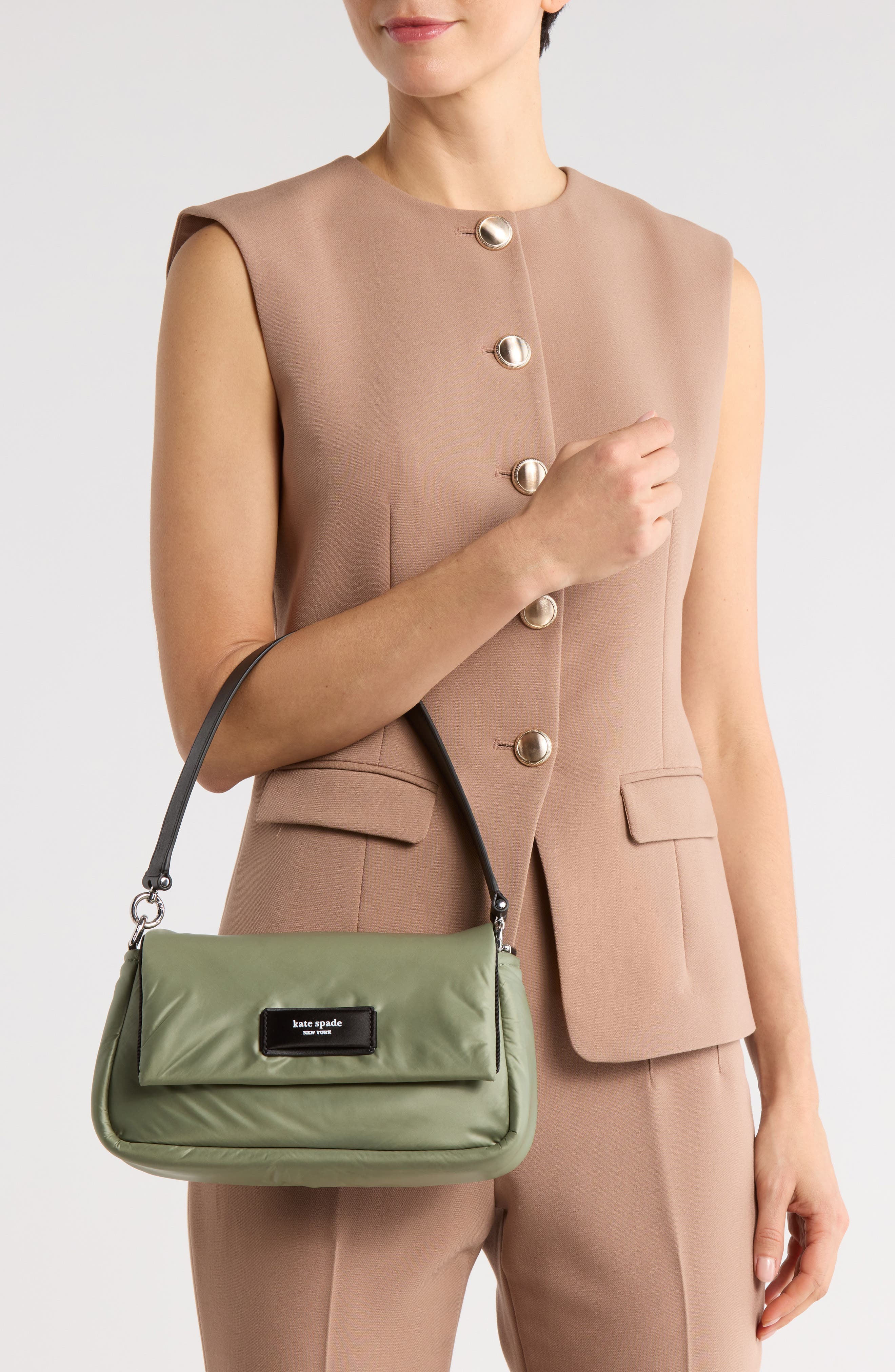 Kate Spade New York lola puffy crossbody bag, Alternate, color, Cedar Stand