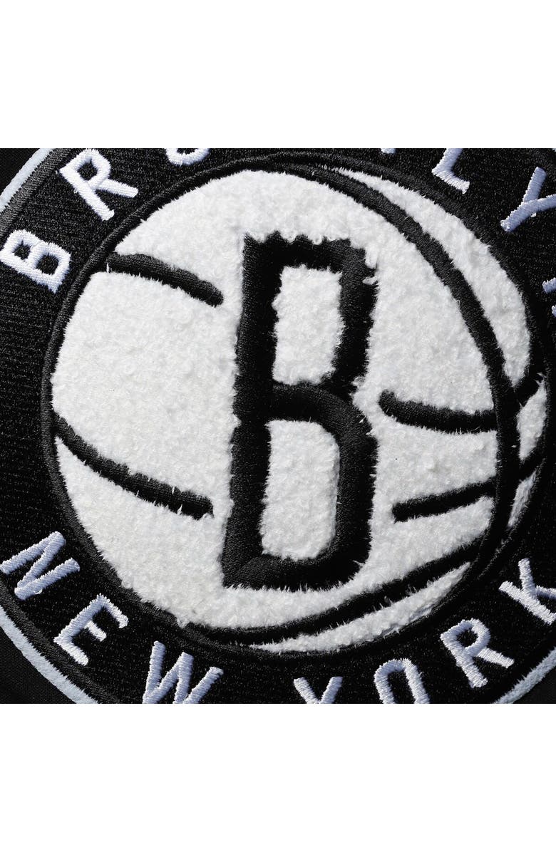 PRO STANDARD Men's Pro Standard Black Brooklyn Nets Chenille Shorts, Alternate, color, Black