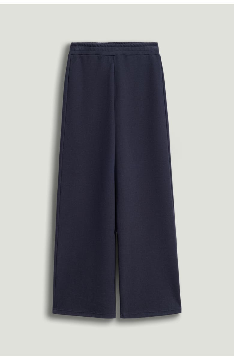 Nocturne Wide-Leg Jersey Pants, Alternate, color, Navy Blue