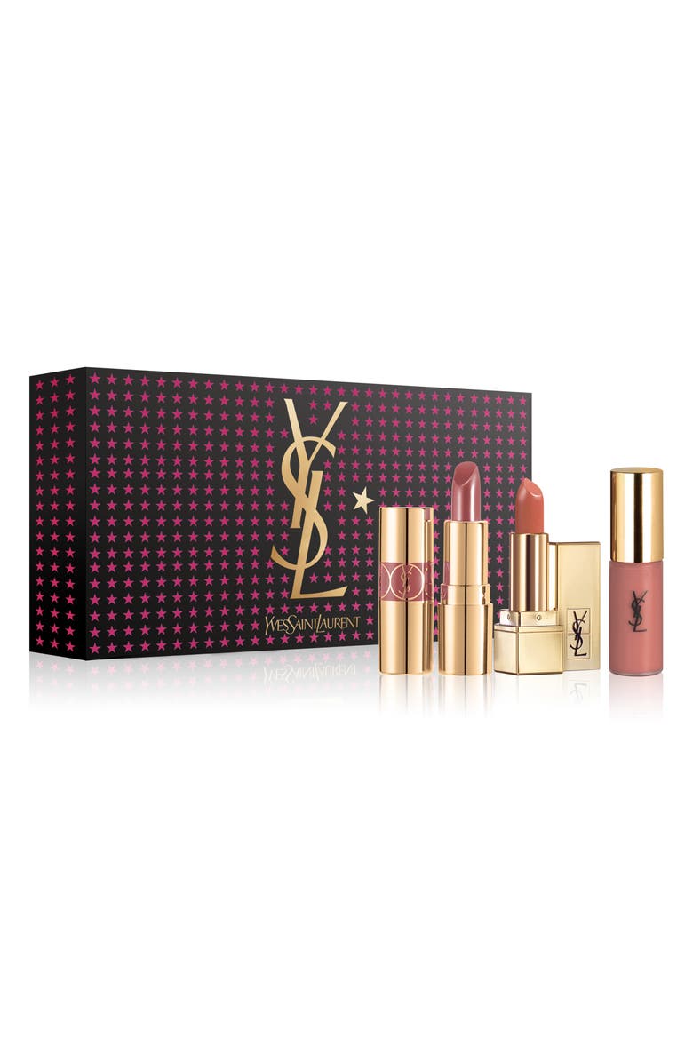Yves Saint Laurent Mini Lip Wardrobe Trio, Main, color,