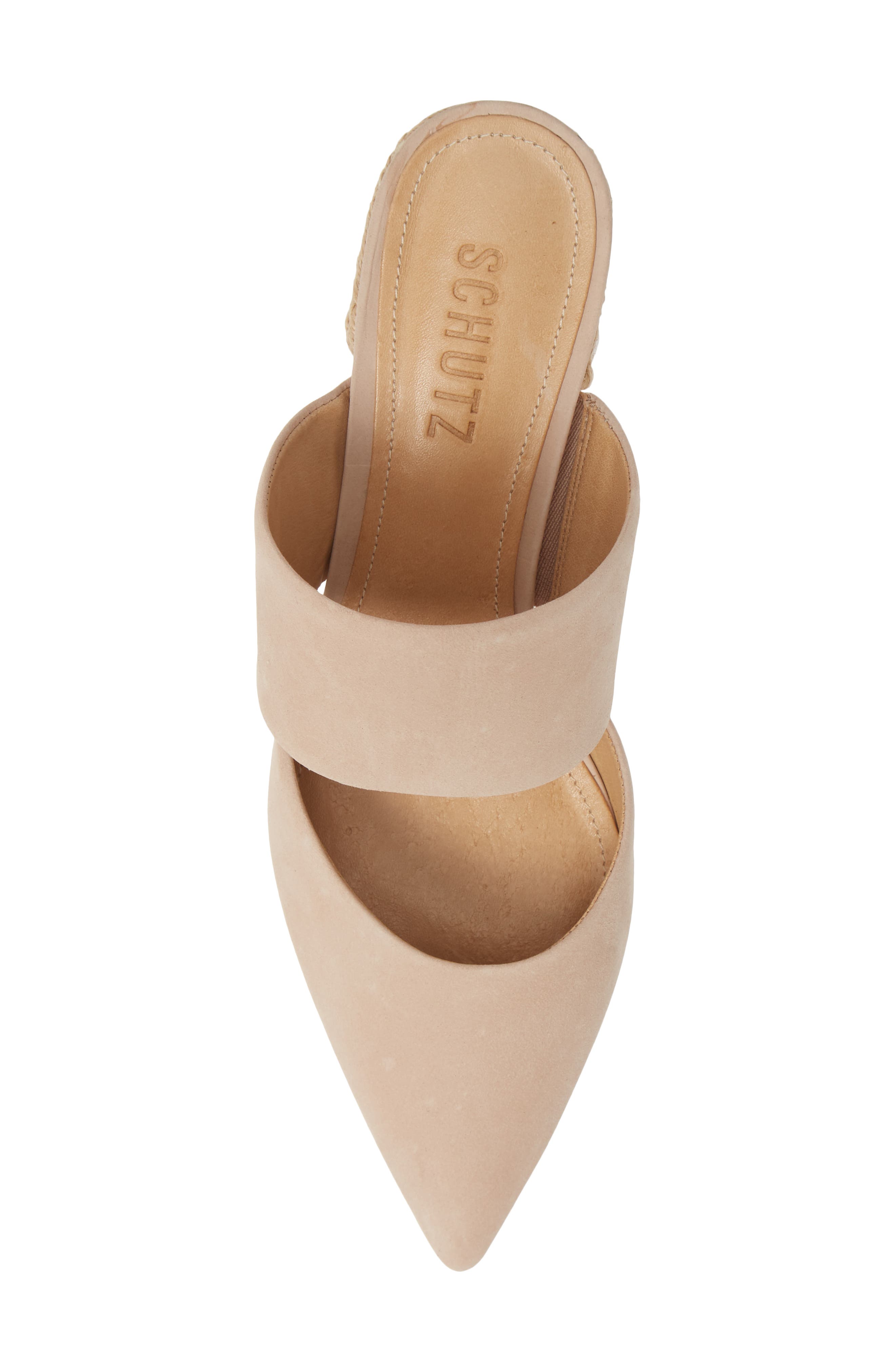 Deliana Mule, Alternate, color, PALE NUDE NUBUCK LEATHER