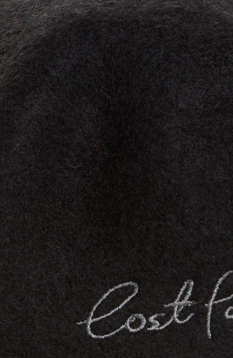 Lost Pattern Bon Chic Wool Blend Beret, Alternate, color, Black