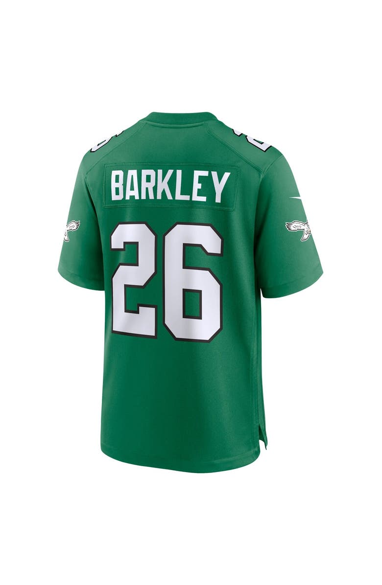 Nike Men's Nike Saquon Barkley Kelly Green Philadelphia Eagles Alternate Game Jersey, Alternate, color, Kelly Green