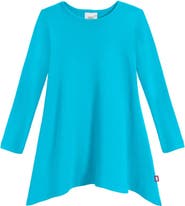 CITY THREADS Baby Girls Long Sleeve 100% Cotton Soft Jersey Shark Bite Tunic