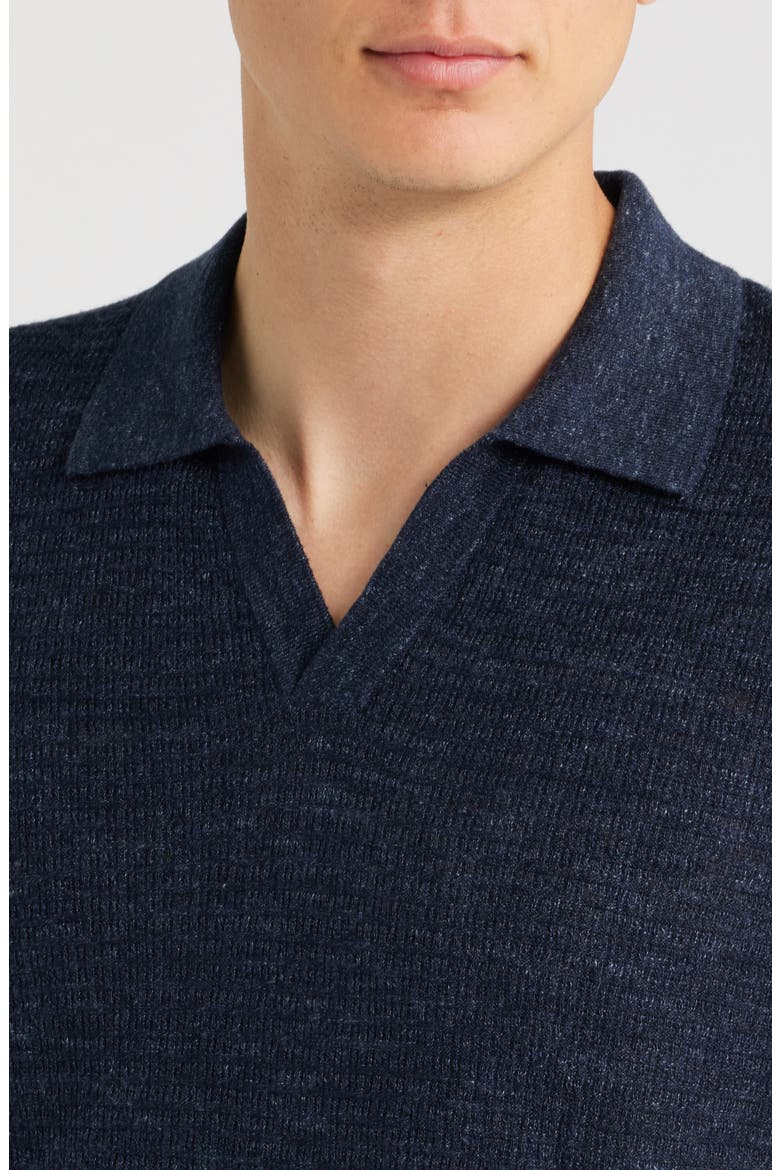 Brenan Linen Blend Polo, Alternate, color, NEW BALTIC - 0W1