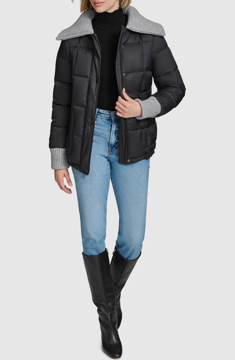 Andrew Marc Riley Quilted Puffer Jacket, Alternate, color, Black