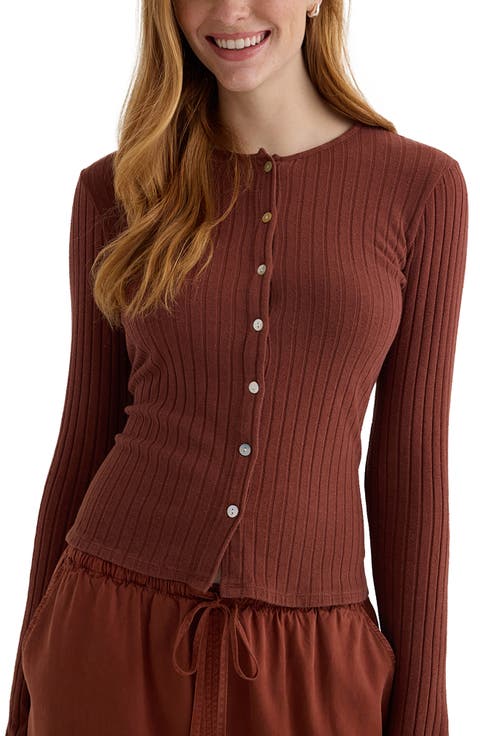 Rib Cardigan