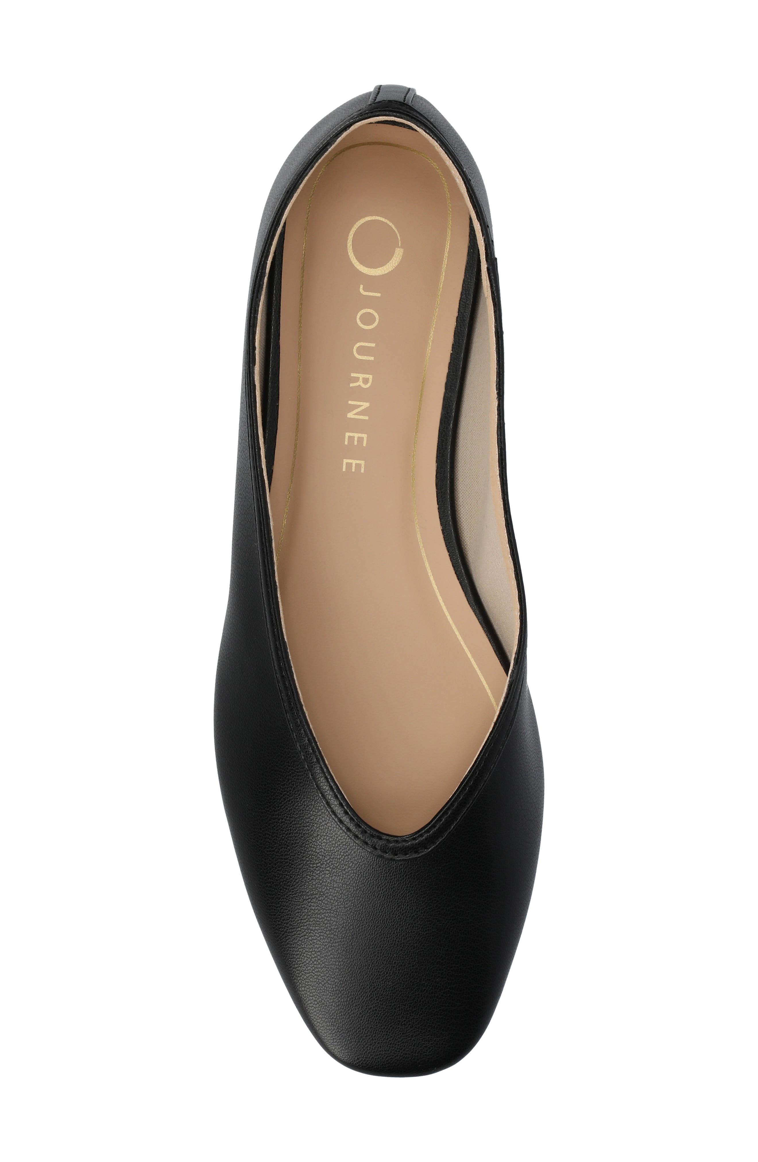 Journee Collection Fortune Flat, Alternate, color, Black