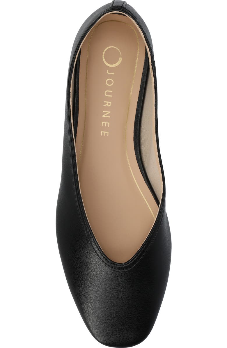 Journee Collection Fortune Flat, Alternate, color, Black