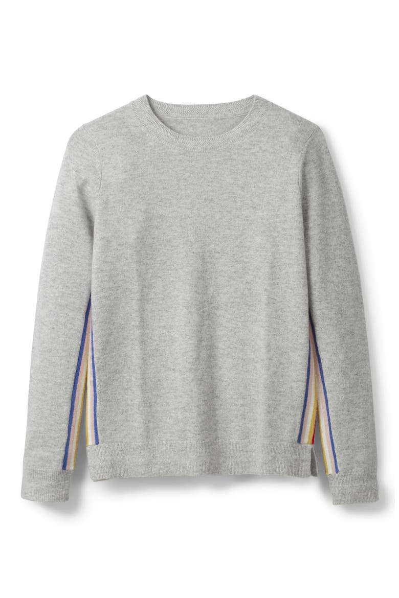 Cashmere Sweater, Alternate, color, GREY PLACEMENT STRIPE
