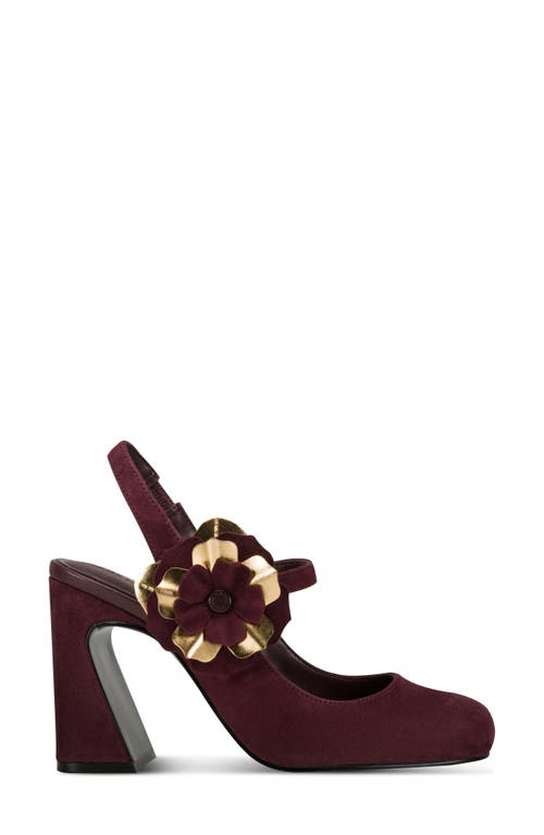Karl Lagerfeld Pierra Slingback Pump In Burgundy