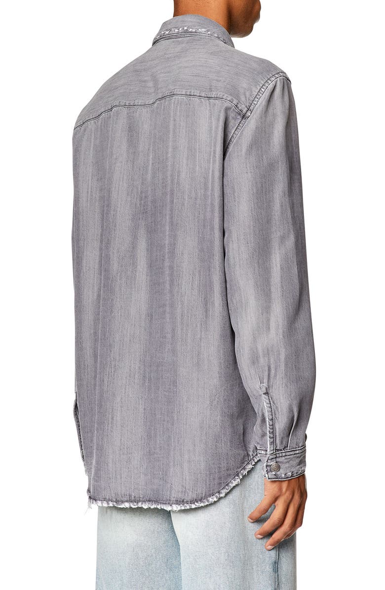 DIESEL<sup>®</sup> D-Simply Denim Snap-Up Shirt, Alternate, color, 
