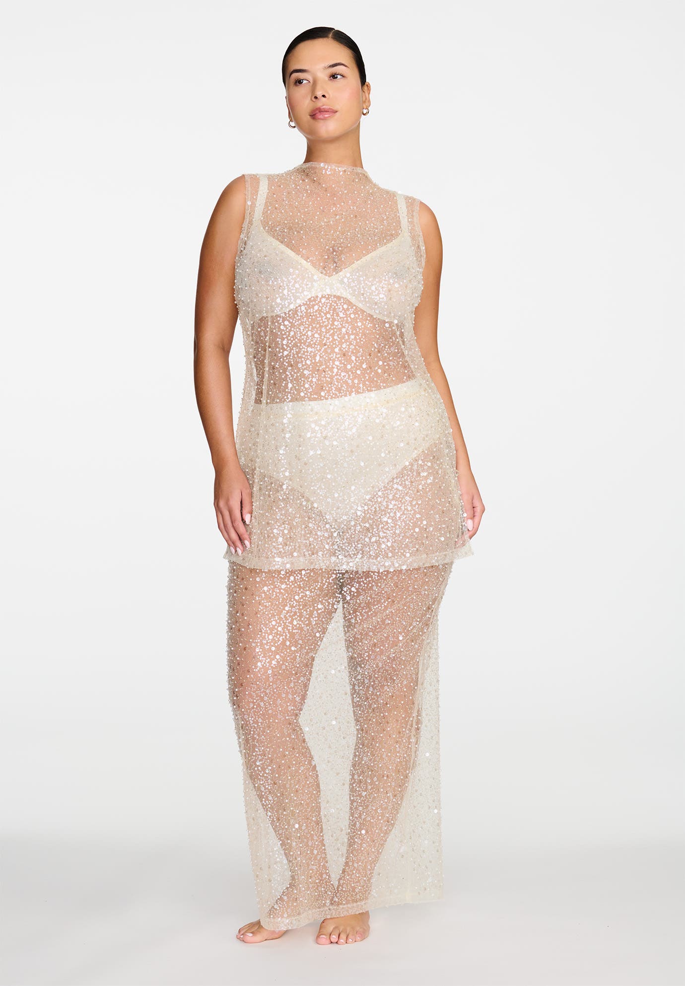 The Mock Neck Mini Dress- Sequin - image 2