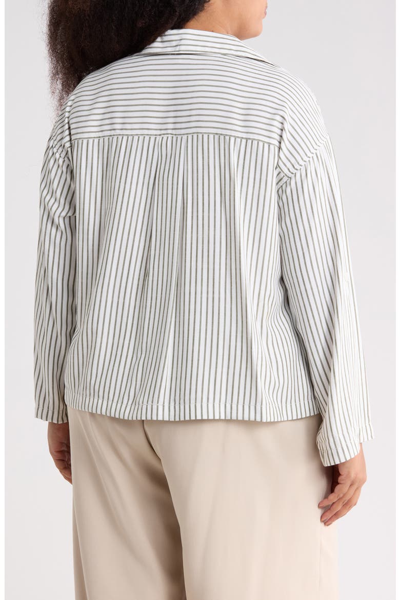 Stripe Utility Pocket Shirt, Alternate, color, OFF WHITE/ OLIVE STRIPE