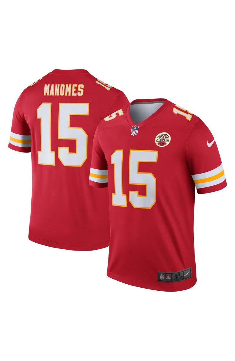 Nike Men's Nike Patrick Mahomes Red Kansas City Chiefs Alternate Legend Player Performance Top, Alternate, color, Red