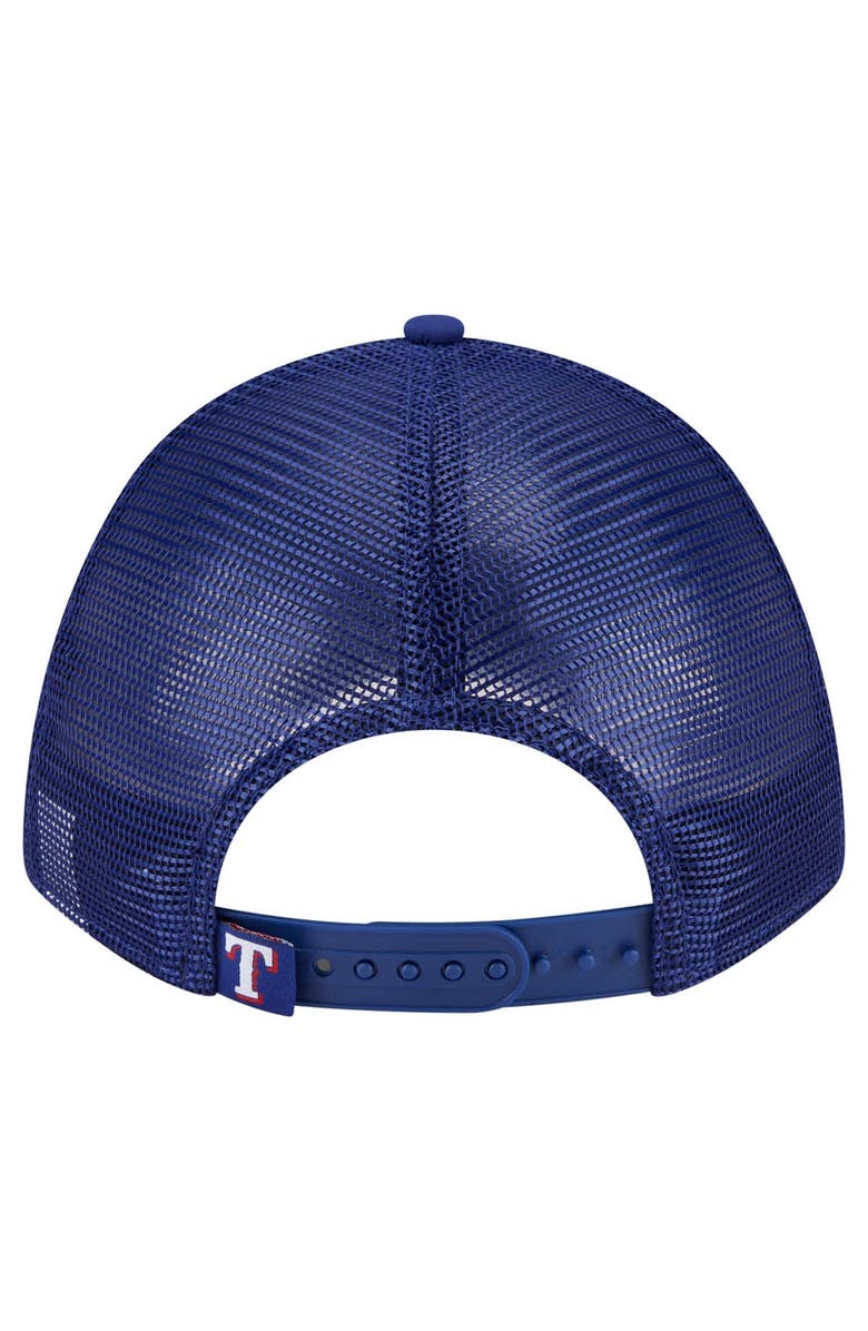 New Era Men's New Era Royal Texas Rangers Minimalist 9FORTY A-Frame Adjustable Hat, Alternate, color, Royal