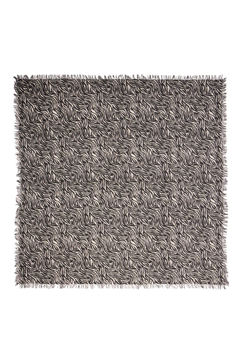 Alecia Wool & Cashmere Scarf, Main, color, ZEBRA 20ZA