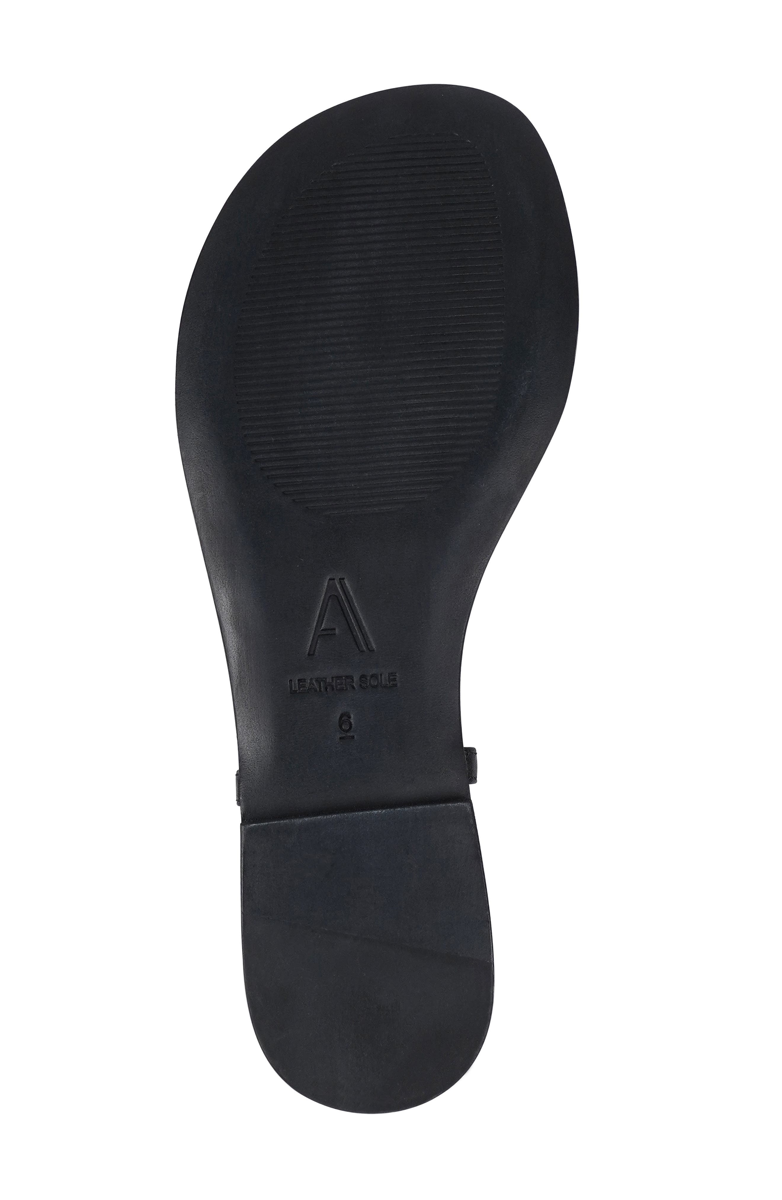 Artisan Crafted By Zigi Ankle Strap Sandal, Alternate, color, Black Leather