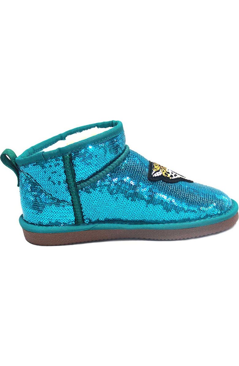 CUCE Women's Cuce Teal Jacksonville Jaguars Sequin Ankle Boots, Alternate, color,
