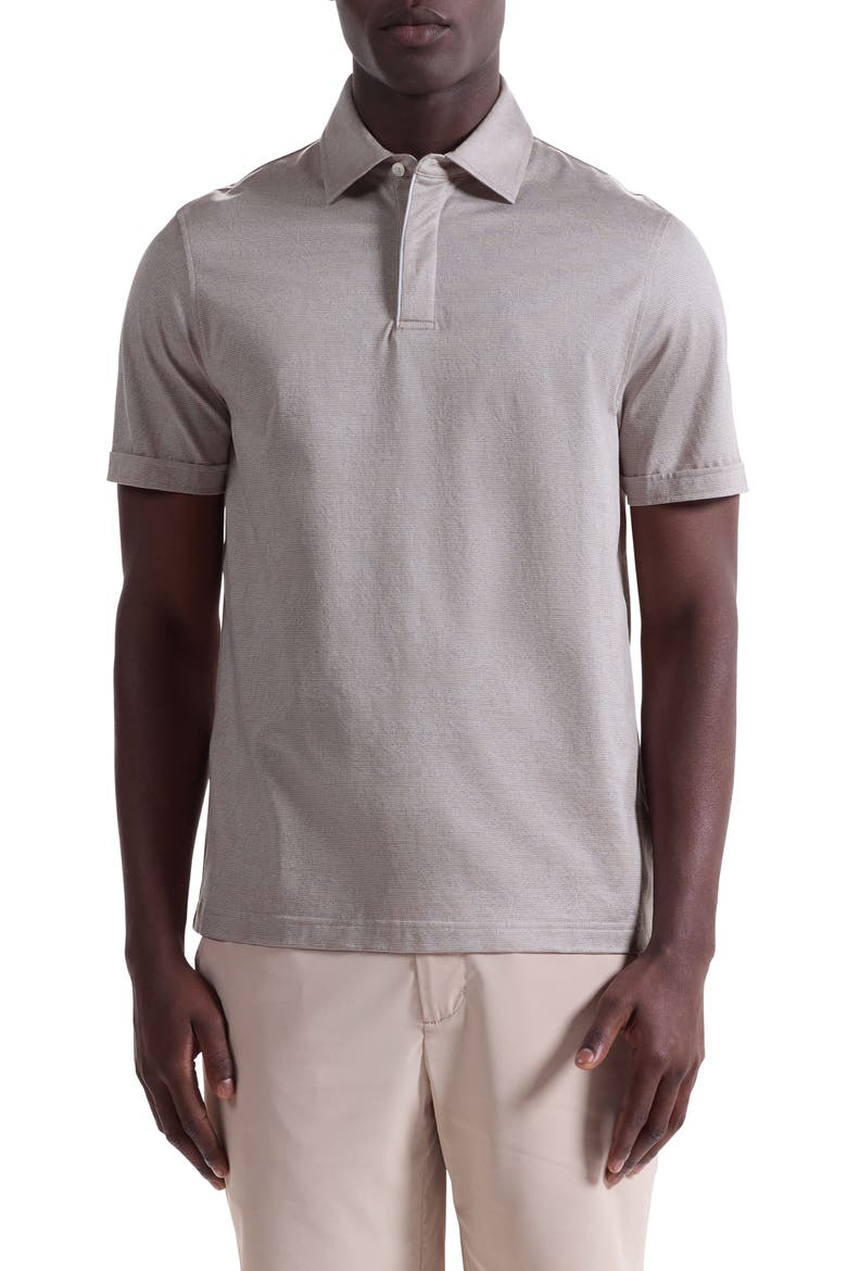 Mercerized Cotton Polo, Main, color, COBBLESTONE