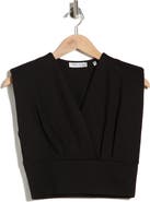 PATRIZIA LUCA Cropped Surplice Top