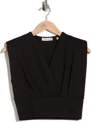 PATRIZIA LUCA Cropped Surplice Top