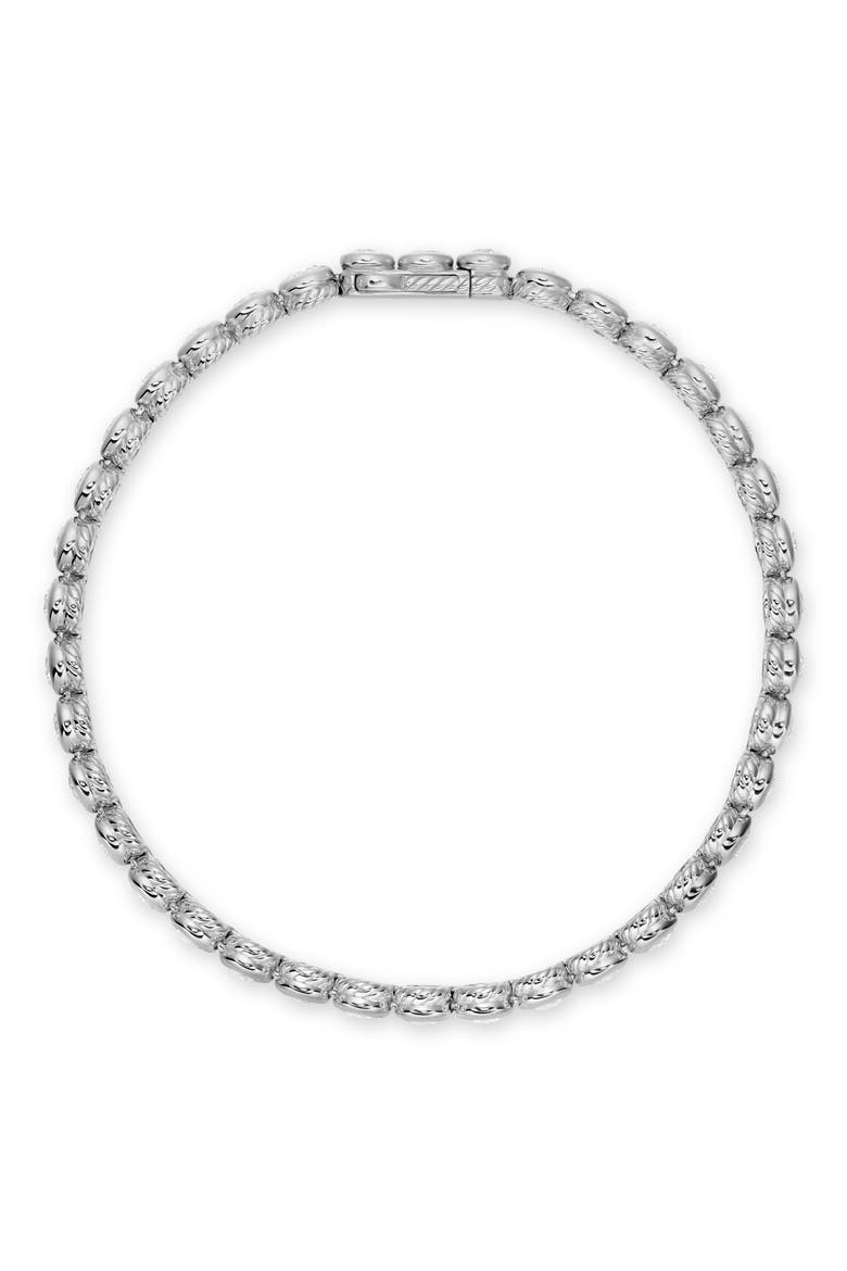 Bezel Set Diamond Tennis Bracelet, 4.7mm, Alternate, color, SILVER