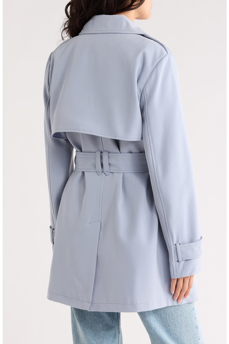 Double Breasted Trench Coat, Alternate, color, ROBIN