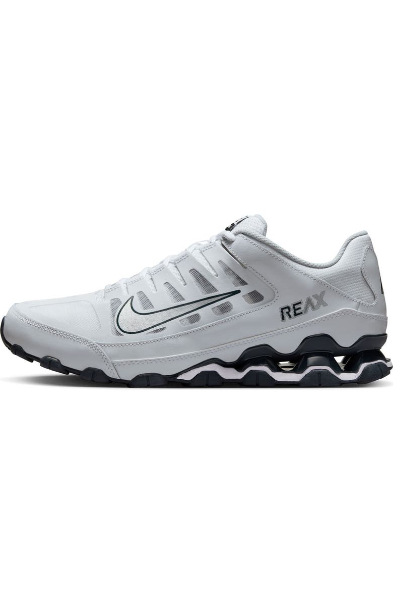 Nike Reax 8 Training Mesh Sneaker, Alternate, color, White/ Metallic Silver