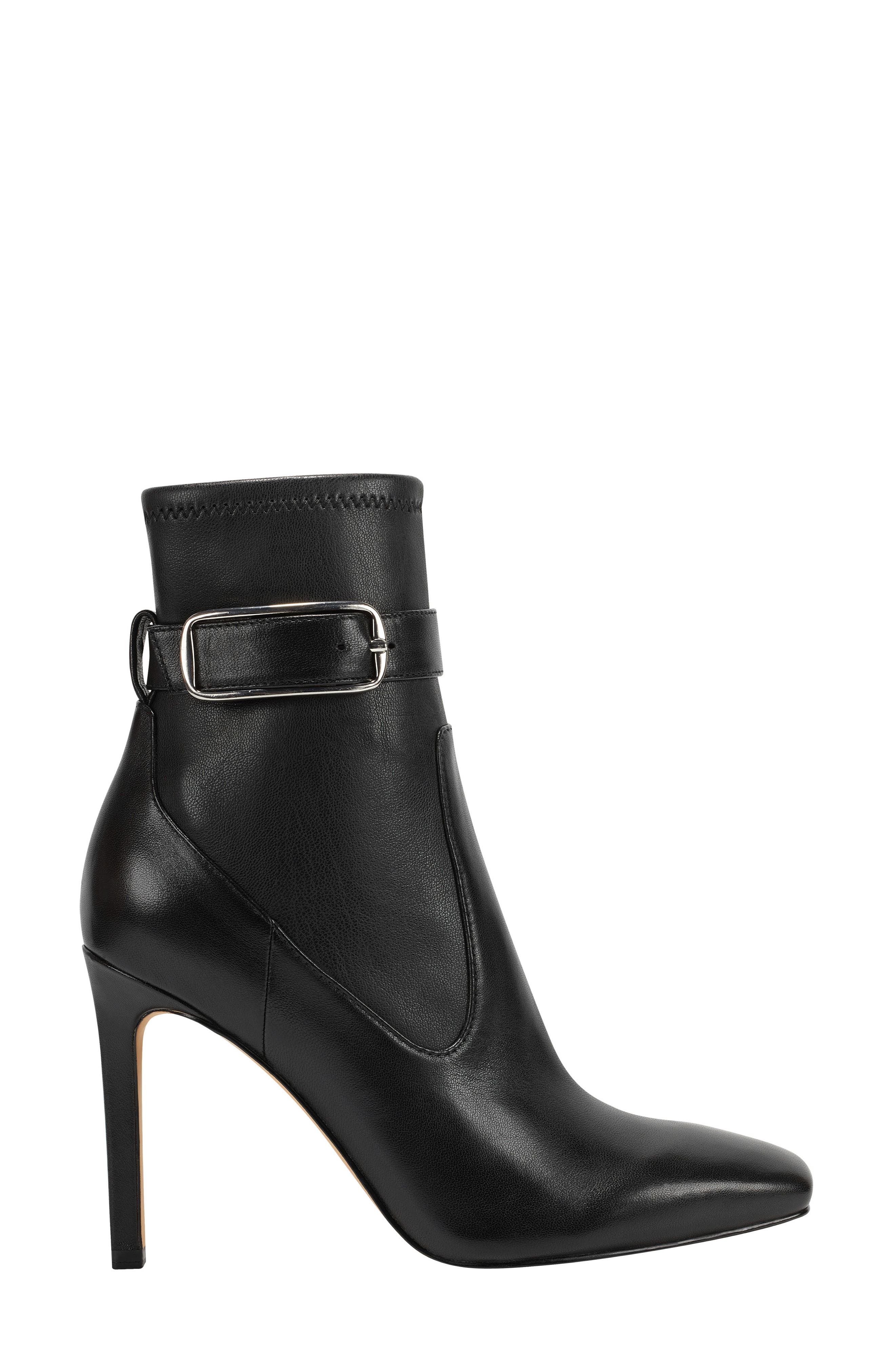 Marc Fisher LTD Cyndi Buckle Square Toe Bootie, Alternate, color, 