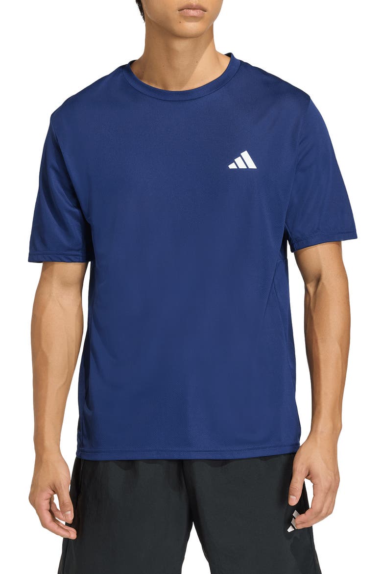 Essentials Crewneck T-Shirt, Main, color, DARK BLUE