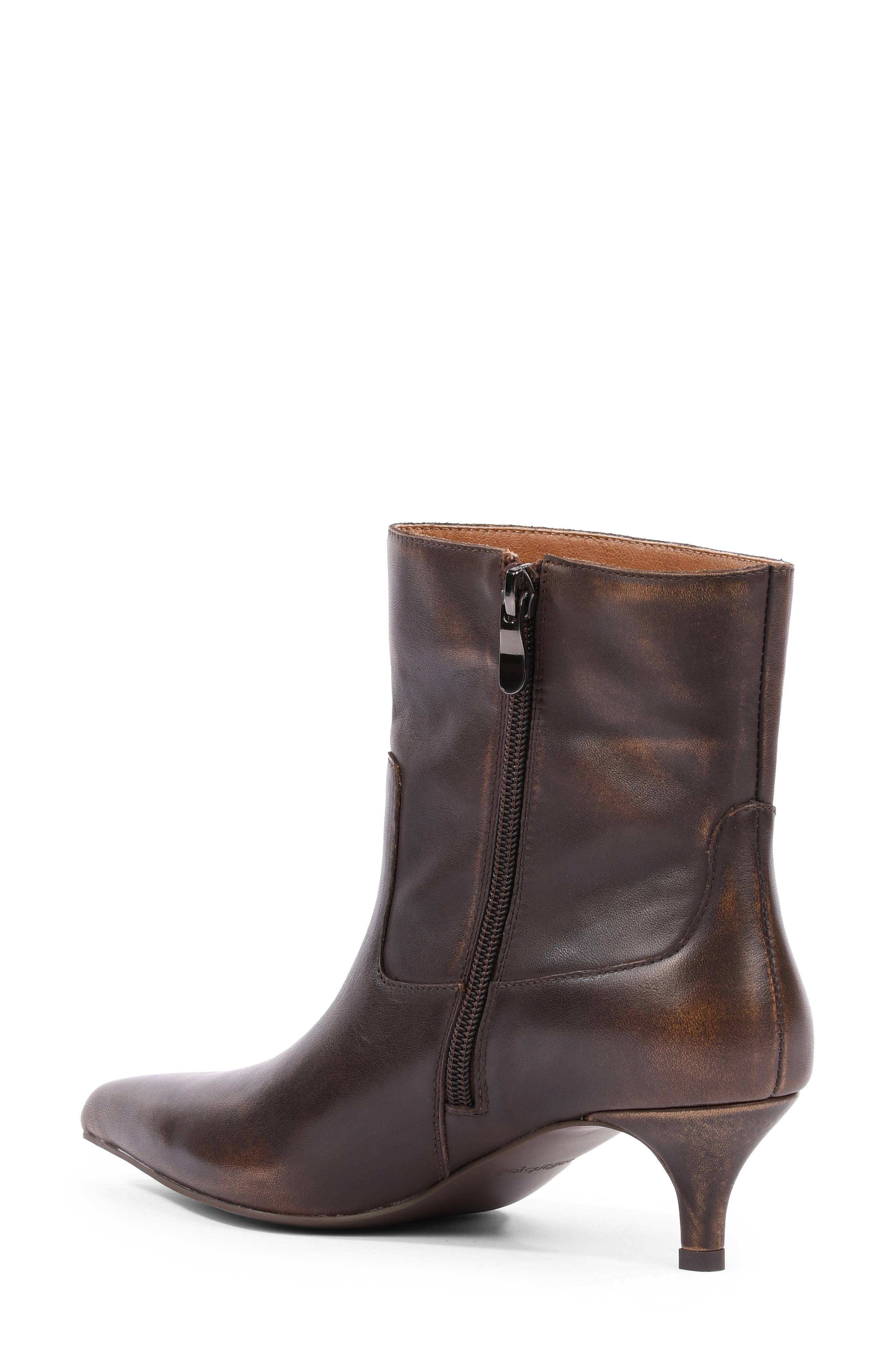 Venue Leather Bootie, Alternate, color, BROWN