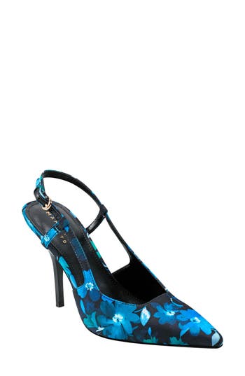 Marc Fisher Ltd Torry Slingback Pointed Toe Pump In Blue