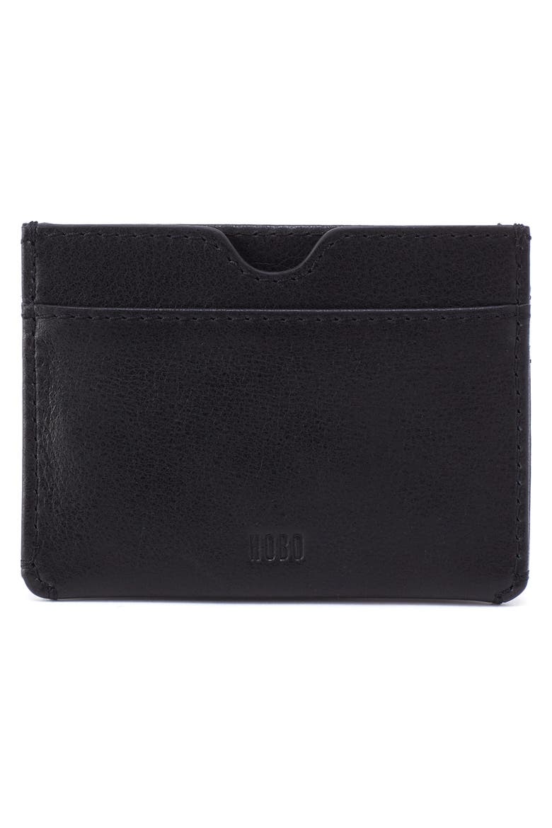 Leather Card Case, Alternate, color, BLACK