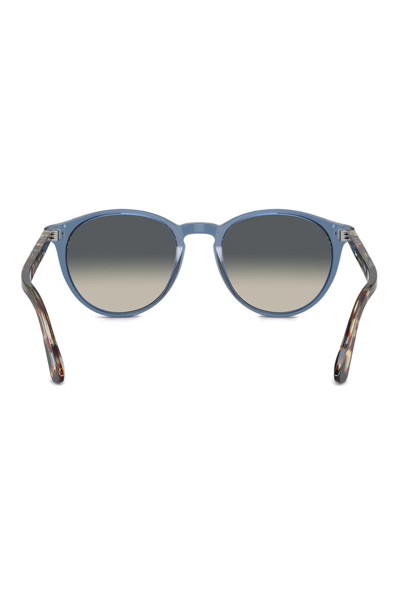 Phantos 52mm Gradient Round Sunglasses, Alternate, color, NAVY