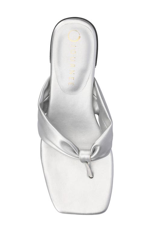 Shop Journee Collection Seelah Slide Sandal In Silver