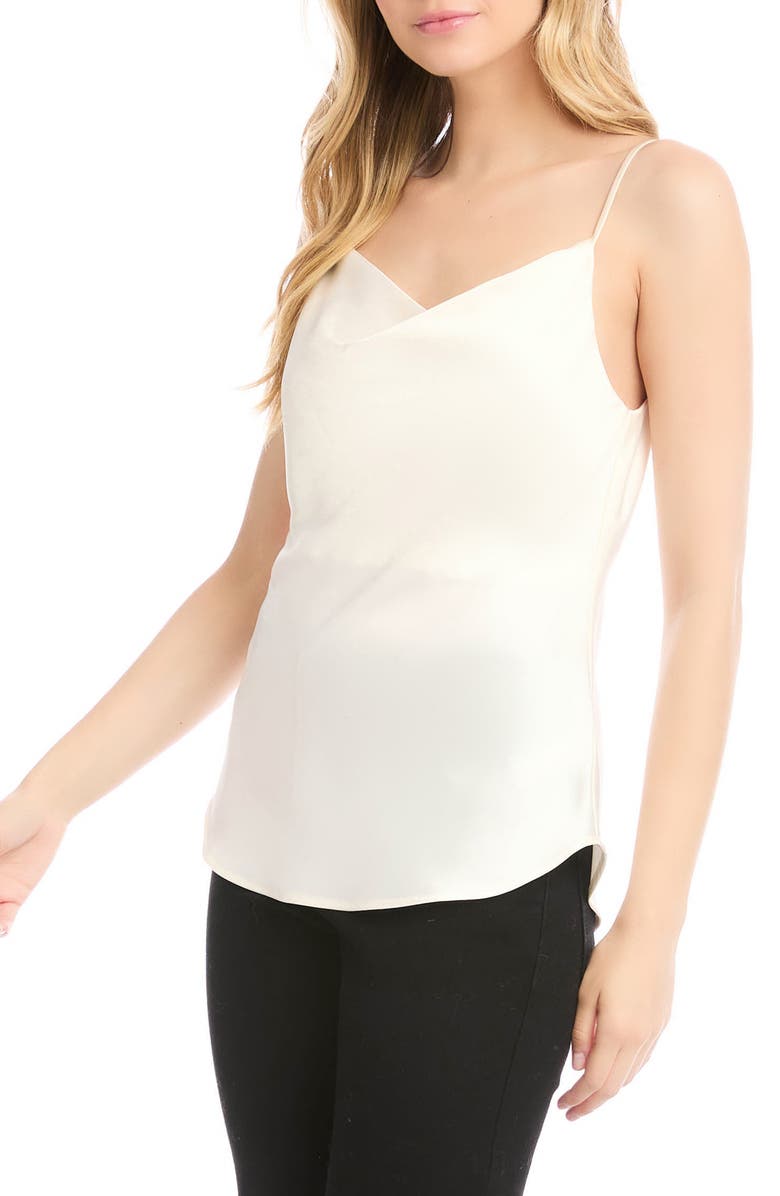 Karen Kane Drape Satin Camisole, Alternate, color, 