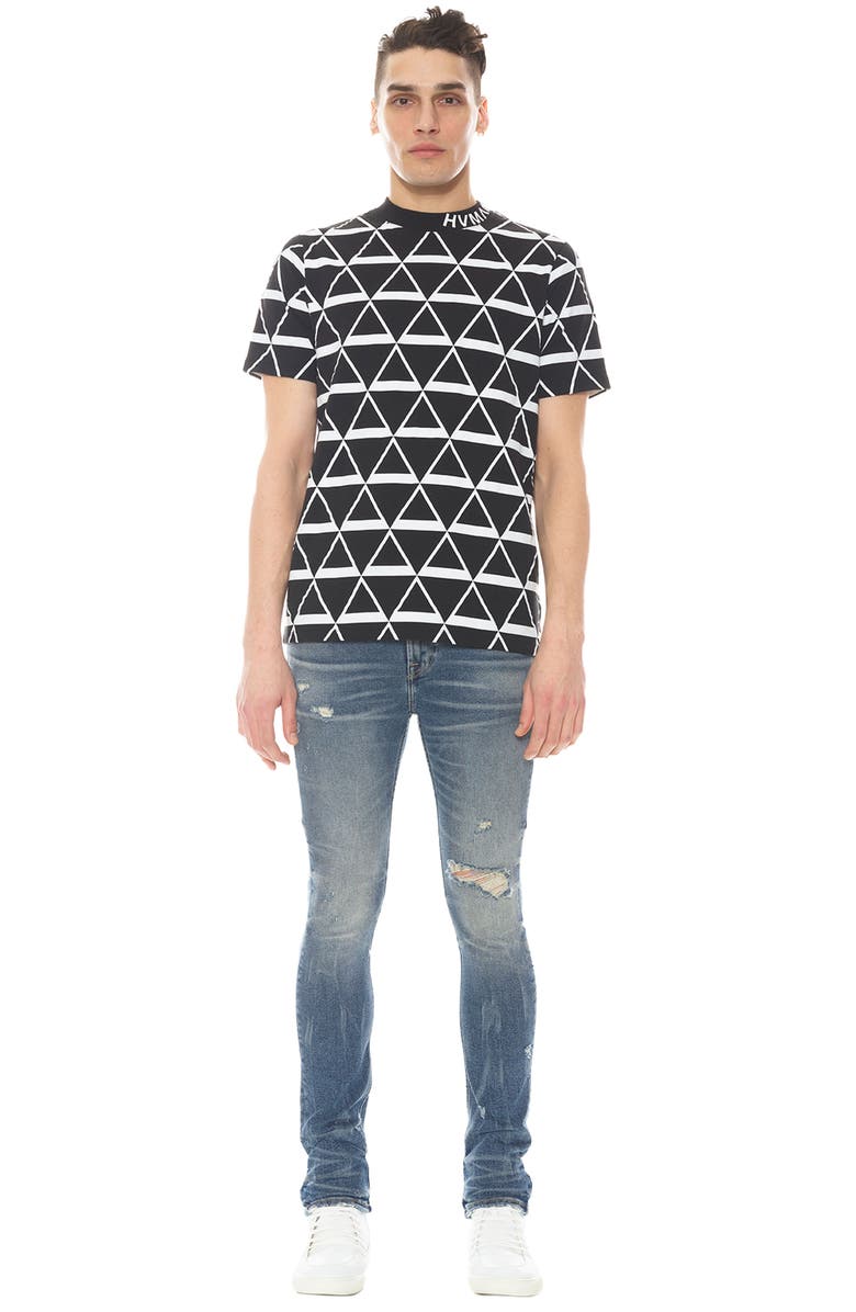 HVMAN Strat Ripped Super Skinny Jeans, Alternate, color, Tuscany