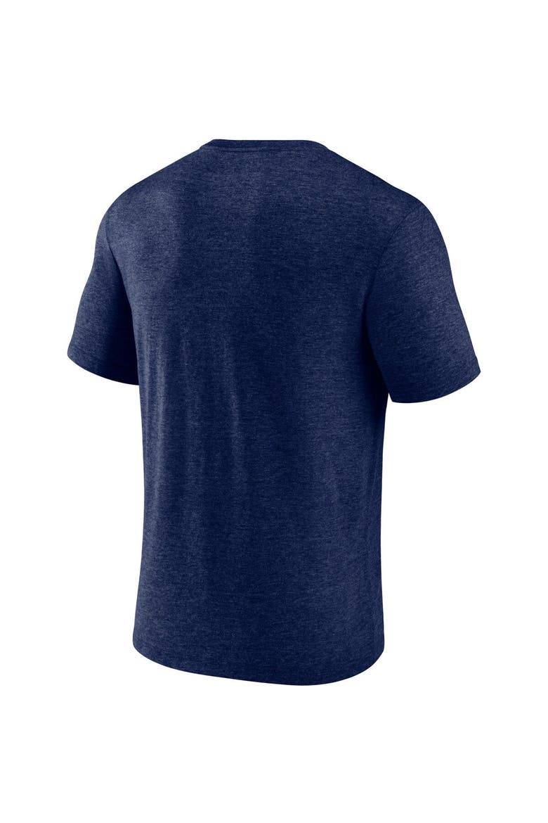 Men's Fanatics Branded Heathered Navy Minnesota Twins Badge of Honor Tri-Blend T-Shirt, Alternate, color, Heather Navy