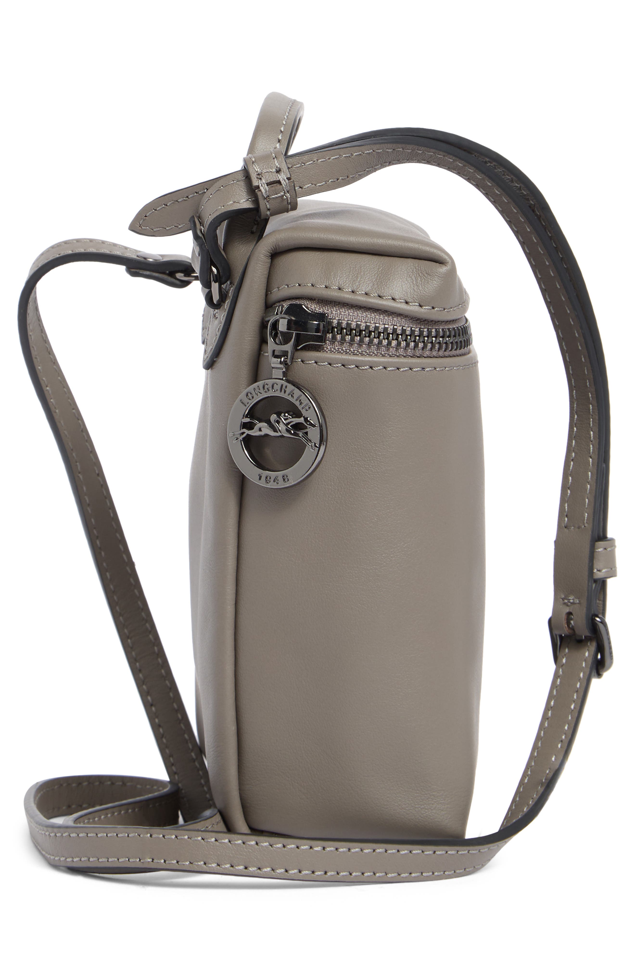 Le Pliage Xtra Leather Phone Crossbody Bag, Alternate, color, TURTLEDOVE