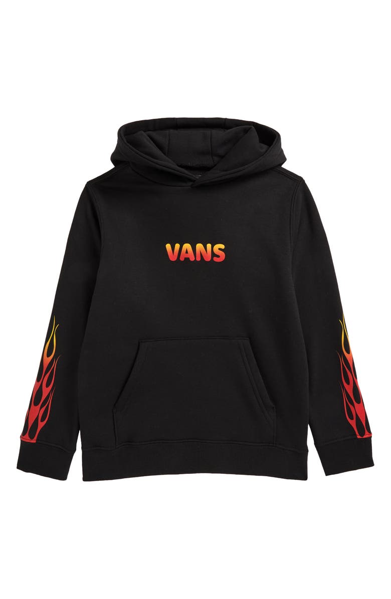 Vans Kids' Logo Flame Hoodie, Main, color,