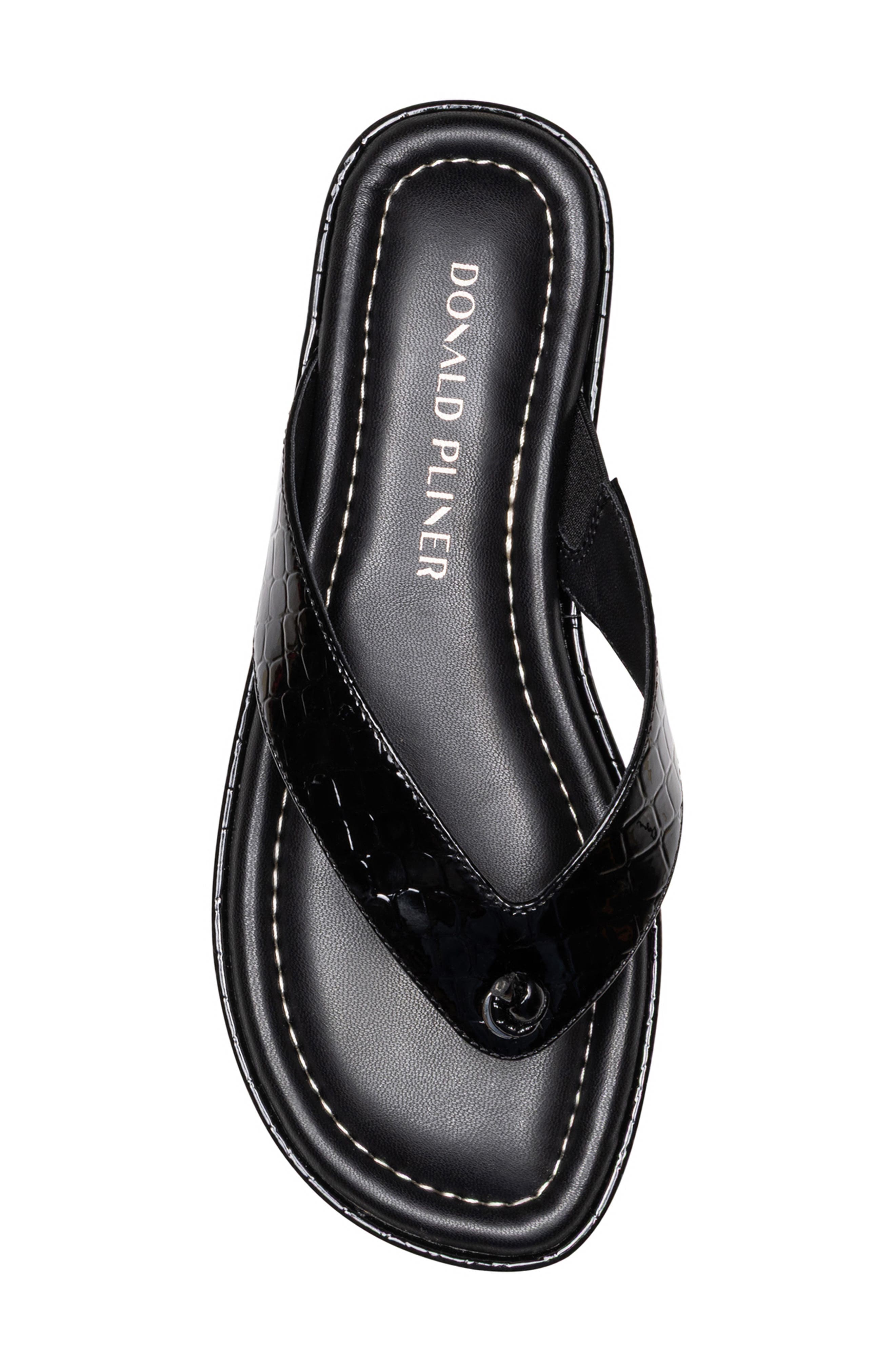 Donald Pliner Thong Sandal, Alternate, color, Black