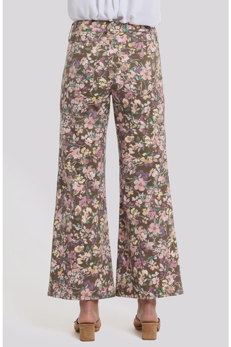 Mia High Waist Palazzo Jeans, Alternate, color, EARTH BLOOMS