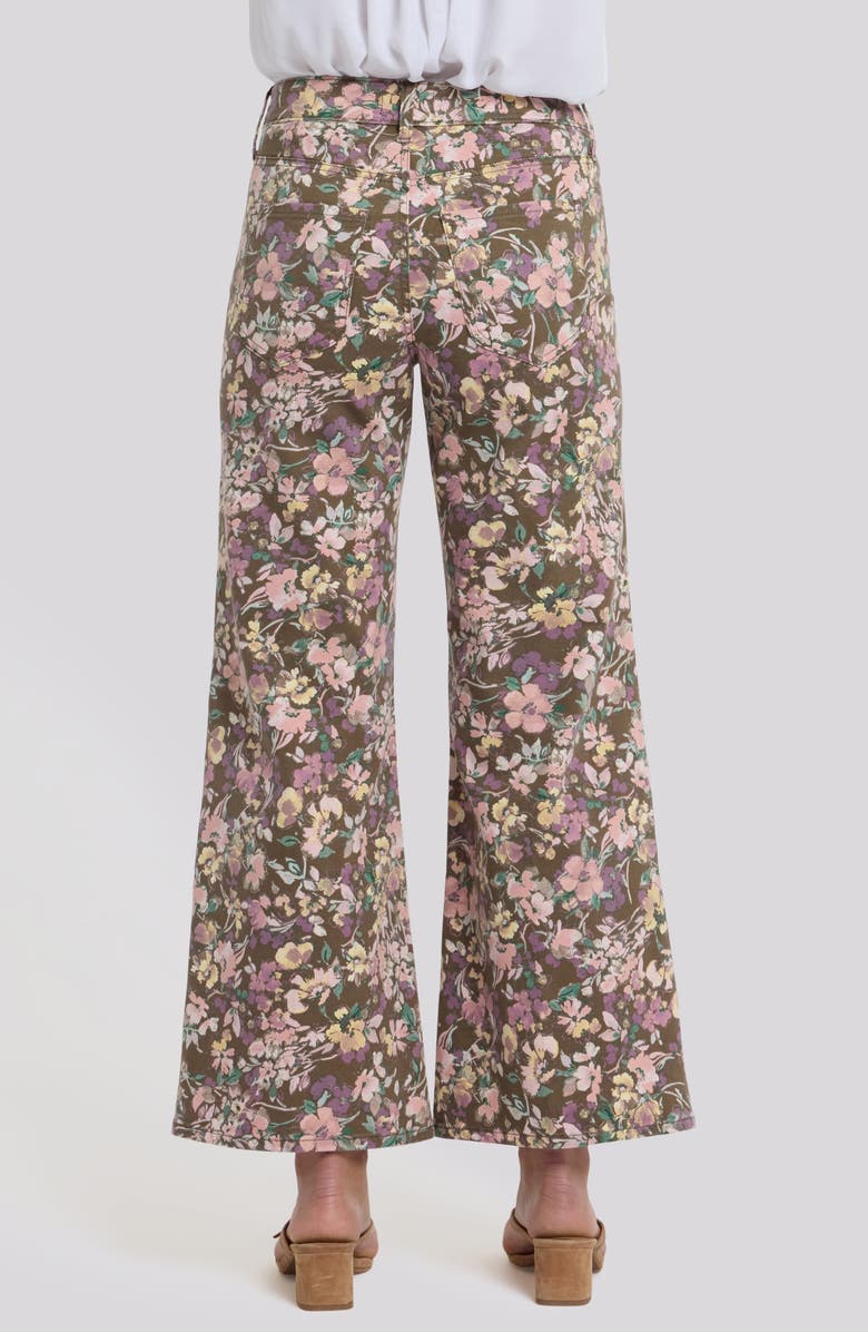 NYDJ Mia High Waist Palazzo Jeans, Alternate, color, Earth Blooms