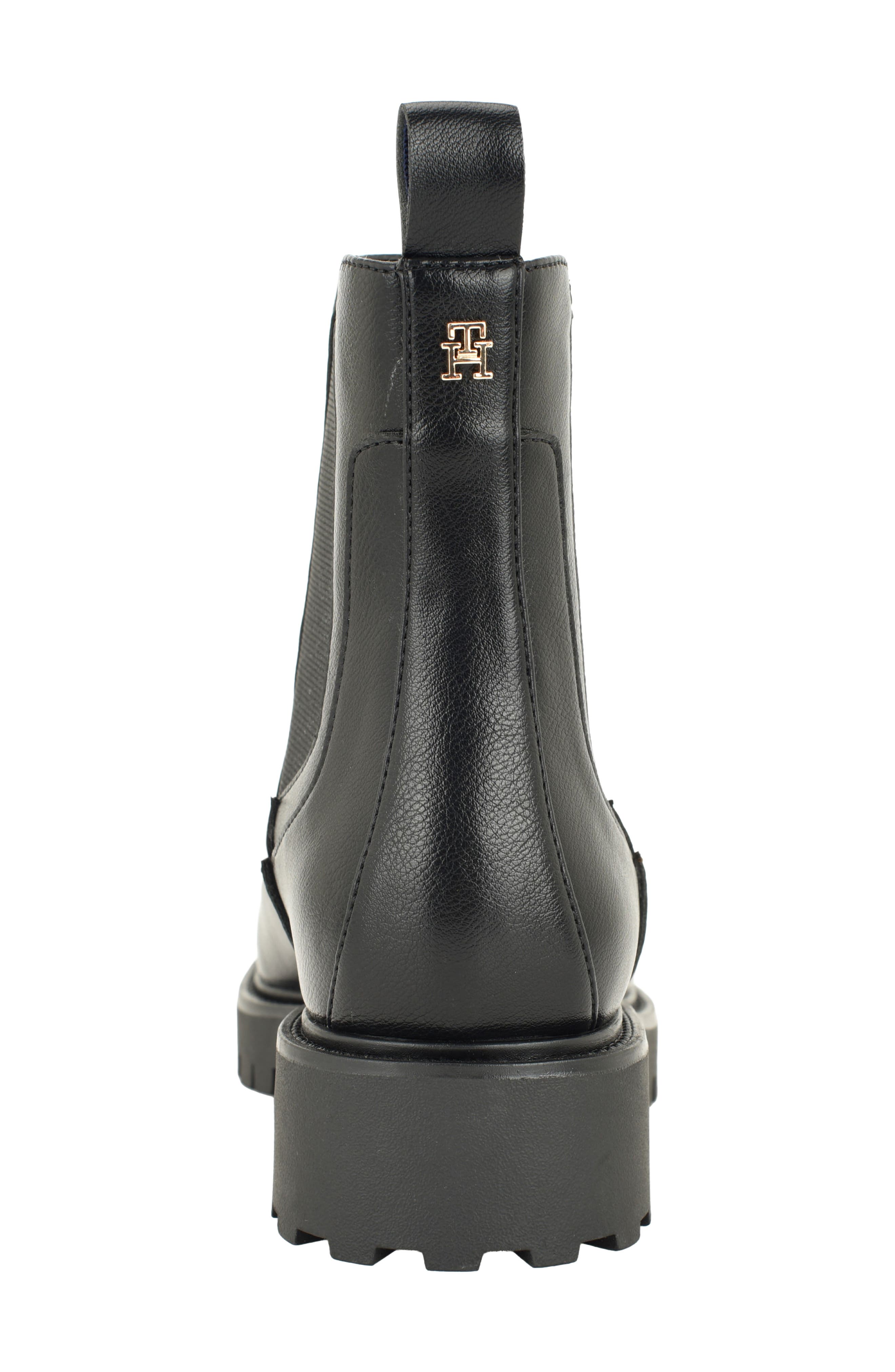 Valma Faux Leather Chelsea Boot, Alternate, color, BLACK