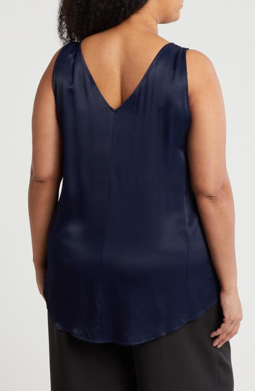 Nordstrom Double V-neck Tank In Blue