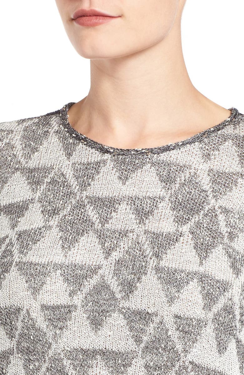 NIC+ZOE Starstruck Scarf Neck Knit Top, Alternate, color, 