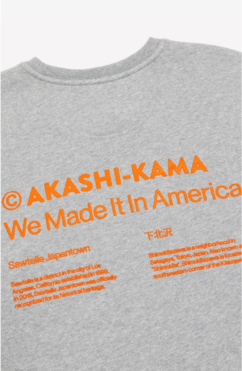 AKASHI-KAMA City Collection Crewneck, Alternate, color, Grey